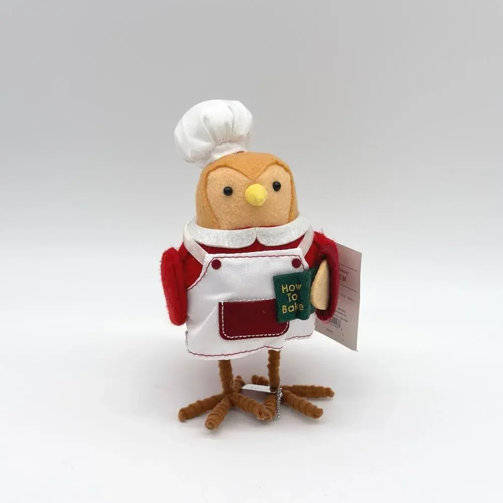 Target Featherly Friends Bird SMIDGEN w/Baker Hat How To Cook Book Christmas NEW